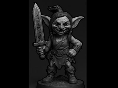 D&D-Goblin Warrior with Sword