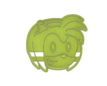 CORTADOR DE GALLETAS, CORTADOR FONDANT AMY ROSE SONIC