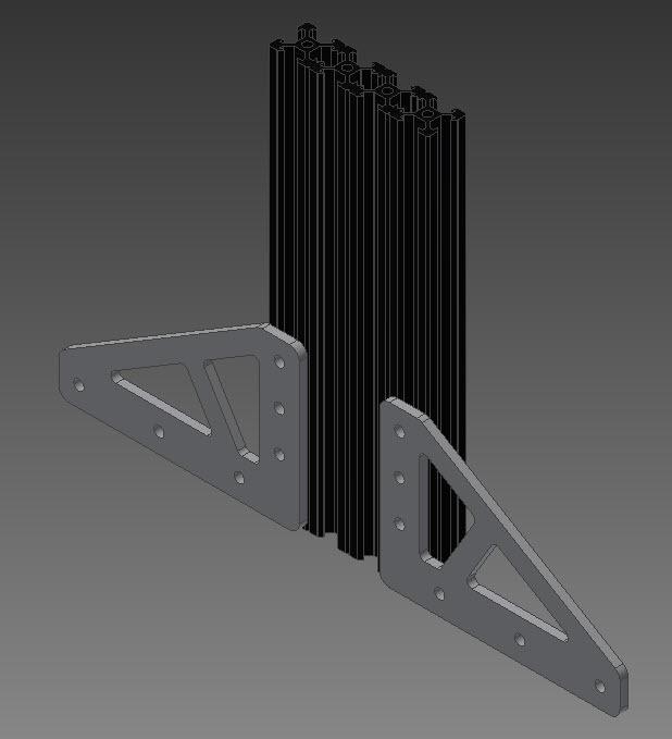 Tevo Black Widow, Stabilizer Bracket for V-Slot Profil