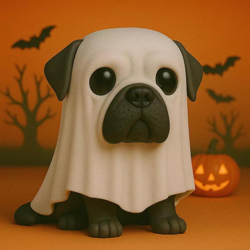 Mastin Napolitano Fantasma de Halloween POP STL