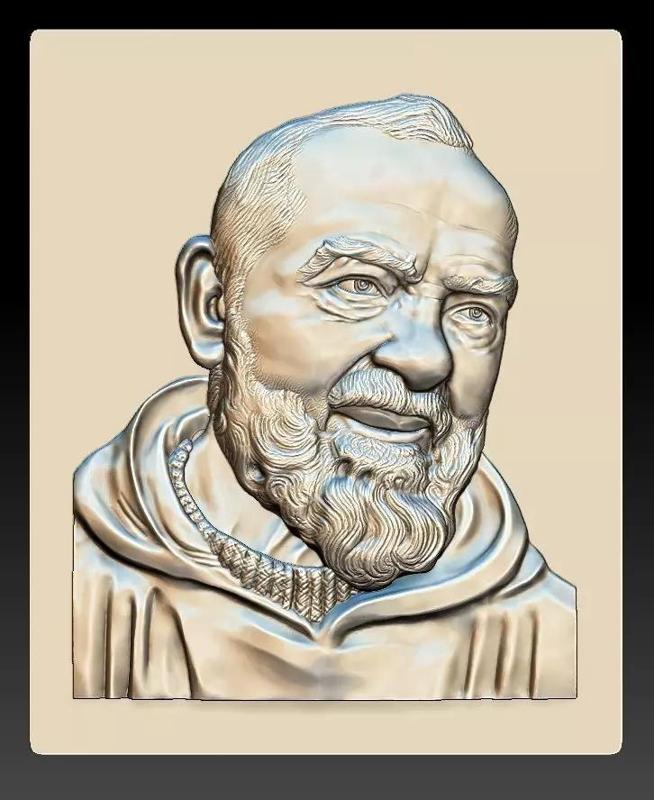 Padre Pio - relief - 2018