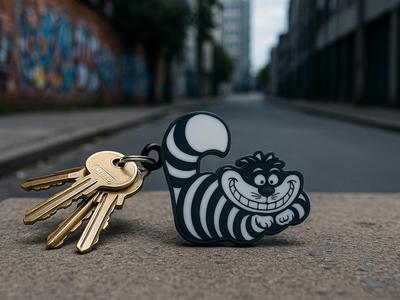 Cheshire Cat keychain