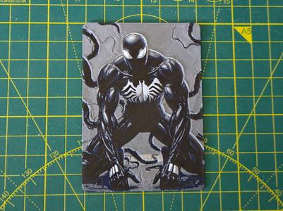 MTG Commander Deck Box inlay Symbiote Spiderman 