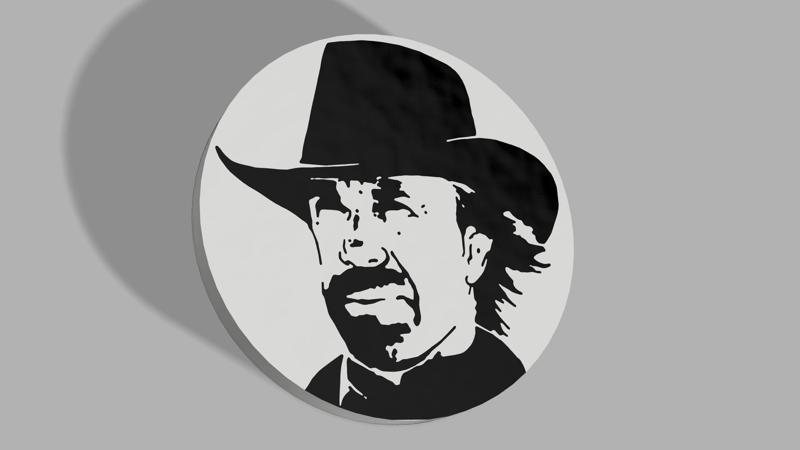 Chuck Norris Meme - Poker Chip