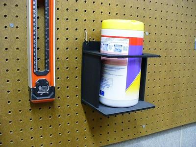 Lysol Wipes Pegboard Canister Holder!