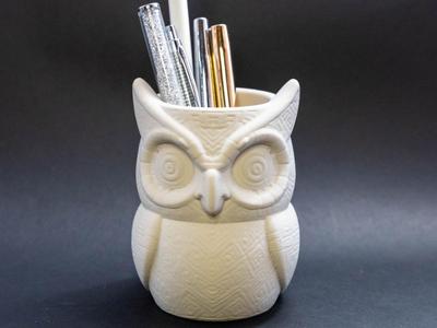 Owl Pen Holder Planter Desk Organizer