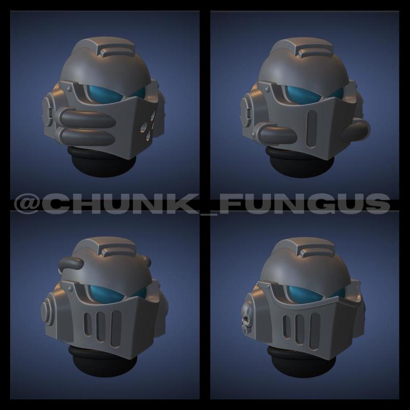 Silver Paladins Space Helmets