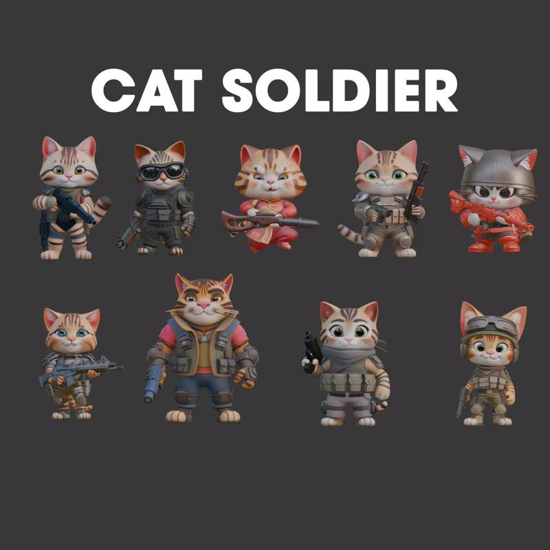 Cat Soldier Chibi Collection