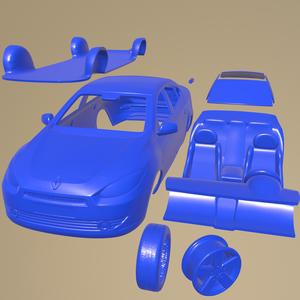 Renault Fluence 2010 Printable Car In Separate Parts