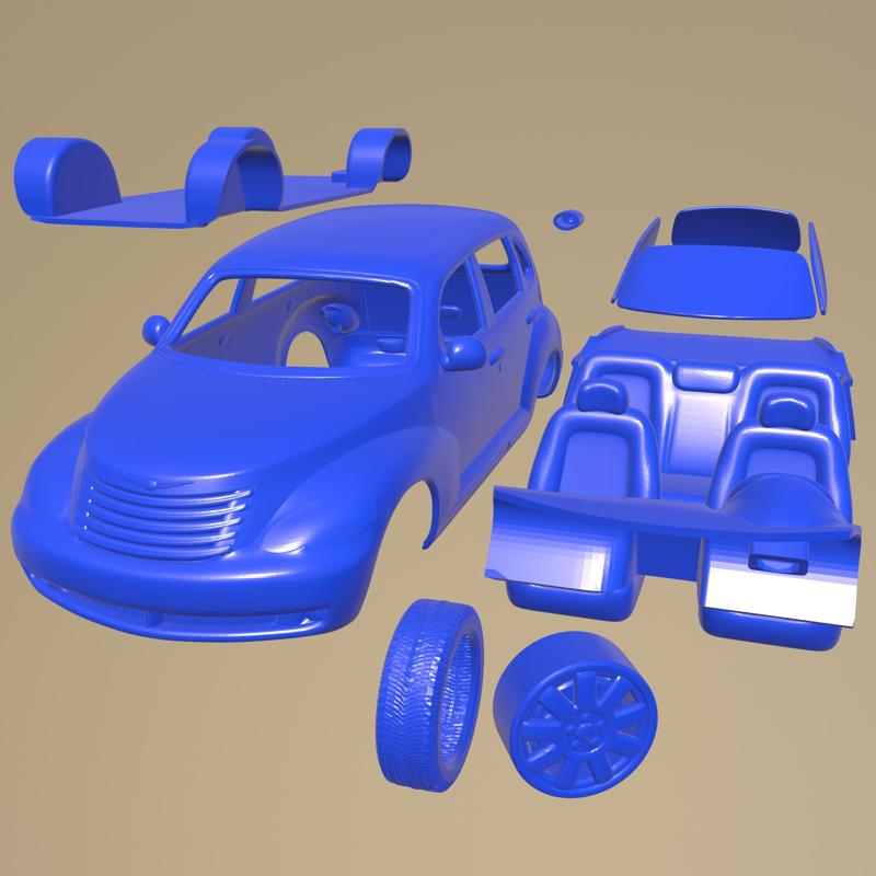 Chrysler PT Cruiser hatchback 2010 Printable Car In Separate Parts