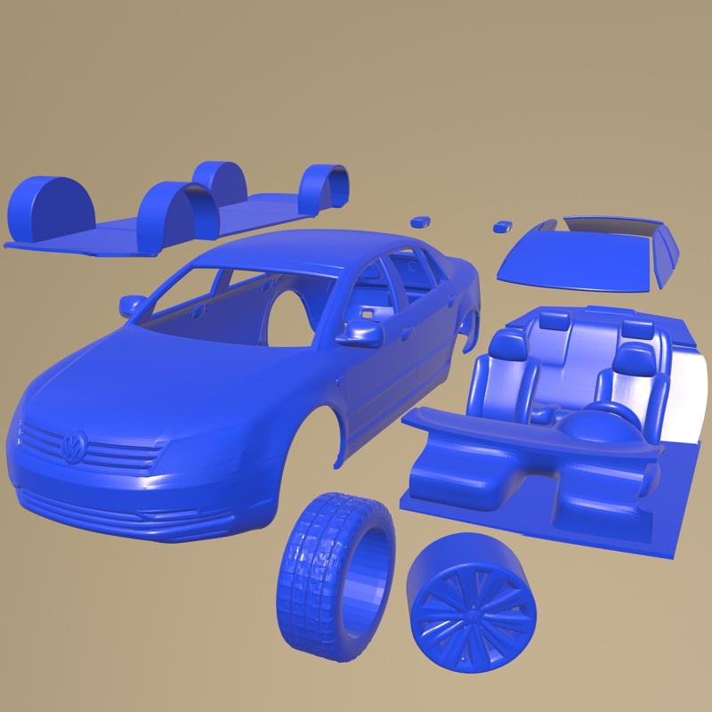 Volkswagen Phaeton 2011 PRINTABLE CAR IN SEPARATE PARTS