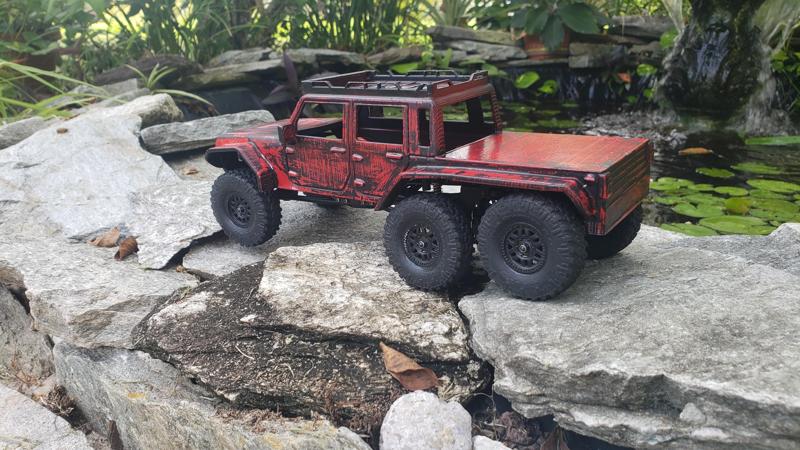 BOSS HOBBY 6X6 CONVERSION CARRIAGE FOR SCX24 JEEP, BRONCO