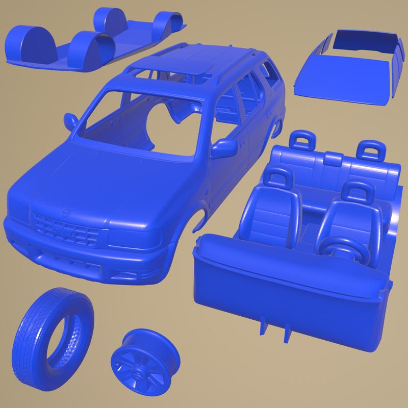 Opel Frontera 1998 PRINTABLE CAR IN SEPARATE PARTS