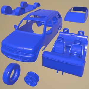 Opel Frontera 1998 PRINTABLE CAR IN SEPARATE PARTS