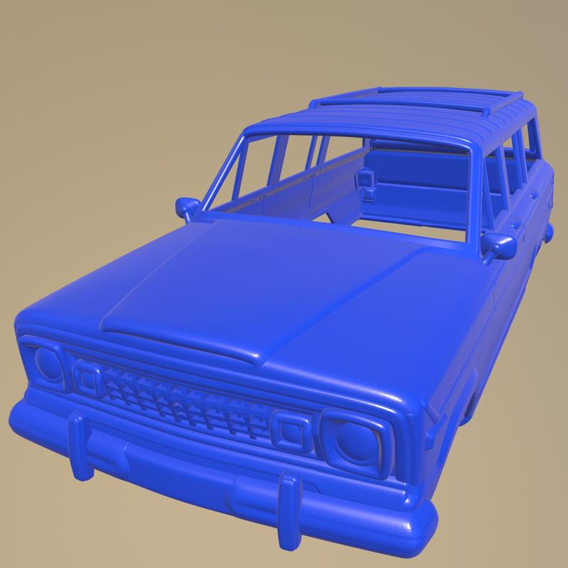 Jeep Wagoneer 1978  PRINTABLE CAR BODY