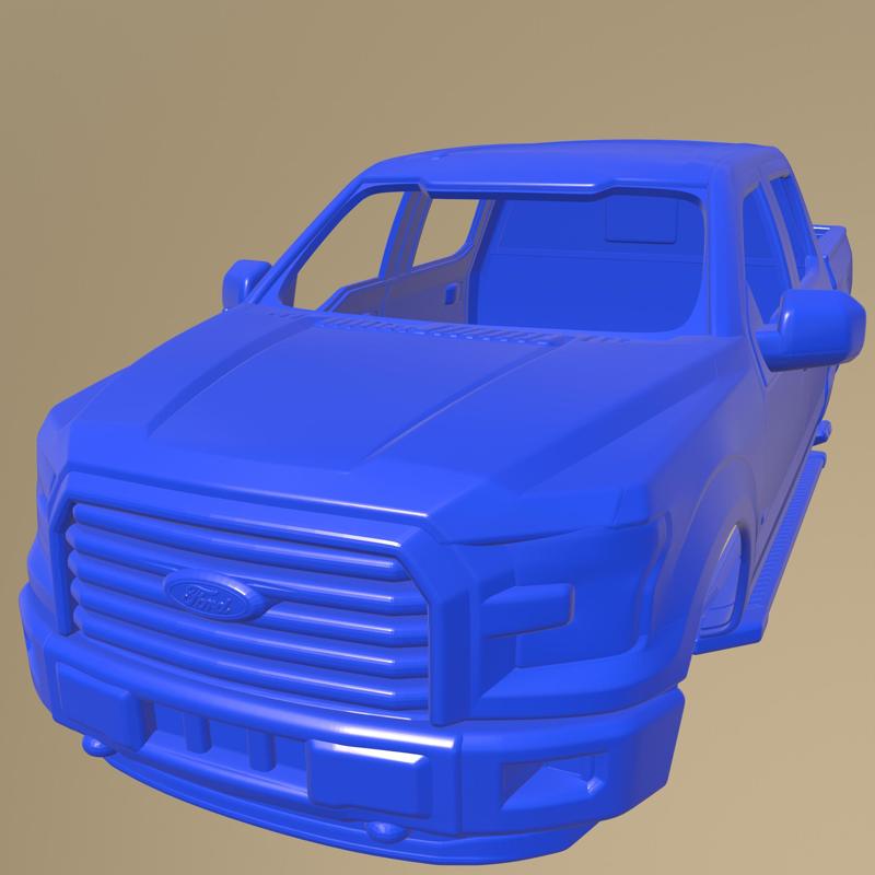 Ford F-150 Super Crew Cab XLT 2014 Printable Car Body
