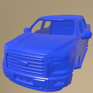 Ford F-150 Super Crew Cab XLT 2014 Printable Car Body
