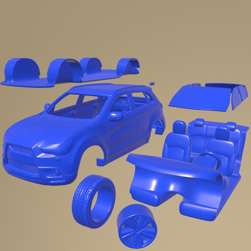 Mitsubishi ASX 2011 PRINTABLE CAR IN SEPARATE PARTS