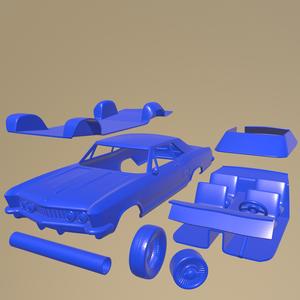 Buick Riviera 1963 PRINTABLE CAR IN SEPARATE PARTS