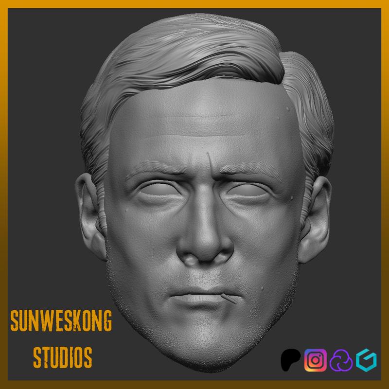 Ryan Gosling "The Driver" Drive Movie Headsculpt