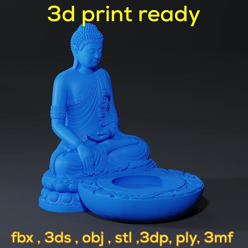 Buddha incense stand ready to 3d print