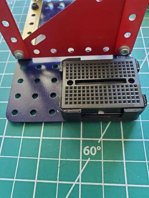 170 pt. mini breadboard Meccano mount