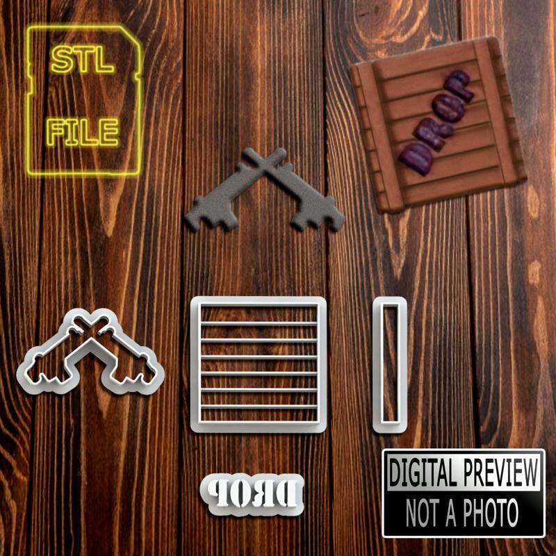 CORTANTE PARA PASTA DE AZÚCAR (FONDANT) - FORTNITE