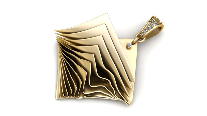 STICKY NOTES PENDANT 3D PRINTABLE MODEL