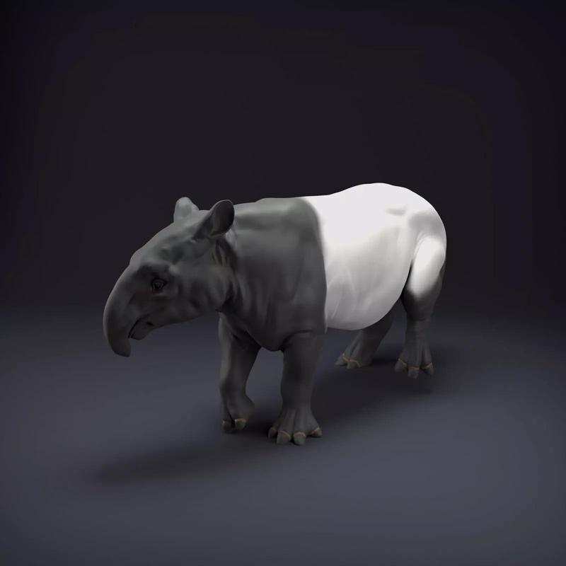 Malayan Tapir for 3D Printing