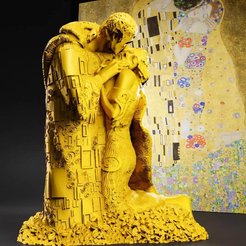 Klimt The kiss  3d printable stl