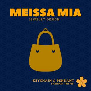 Mini Chic – 3D Print File for Handbag Keychain or Pendant - Bag Accessories - Handbag Pendant - Girl's Fashion