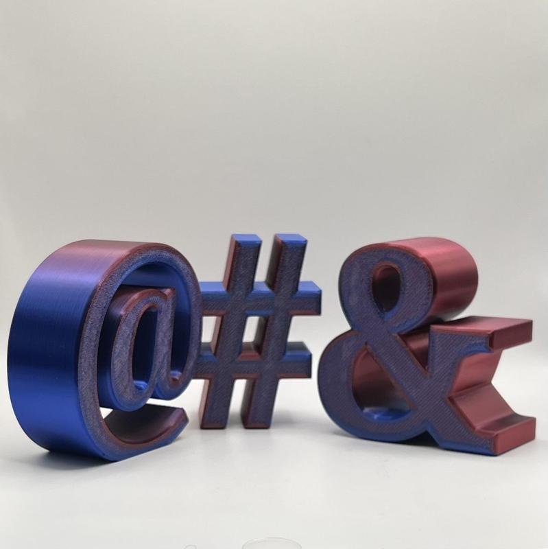 Printable Symbols Pack – @, #, & – Freestanding Decor