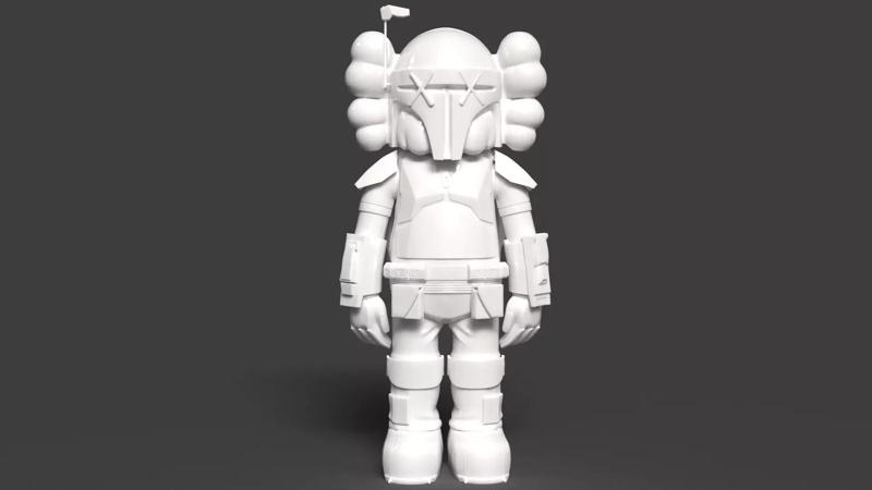 KAWS STAR WARS BOBA FETT- GLOBO STARK