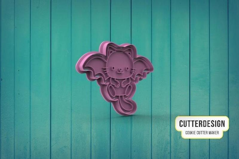Cat Bat Cookie Cutter