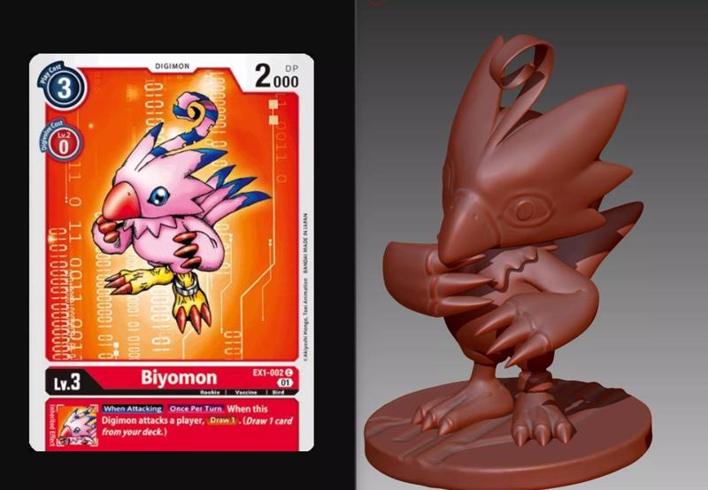Biyomon Digimon OBJ STL