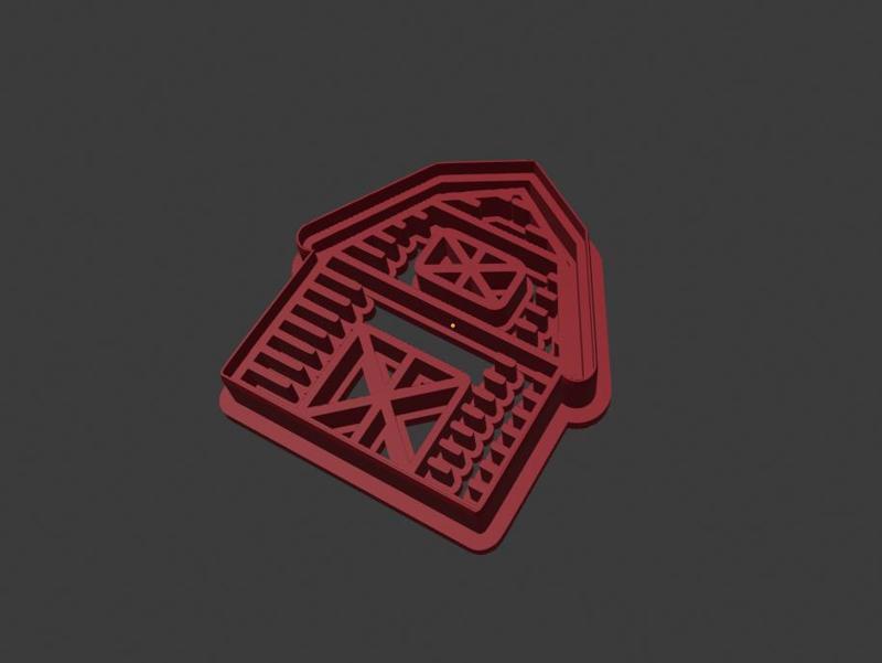 Granja granero farm CORTANTE cut cookie