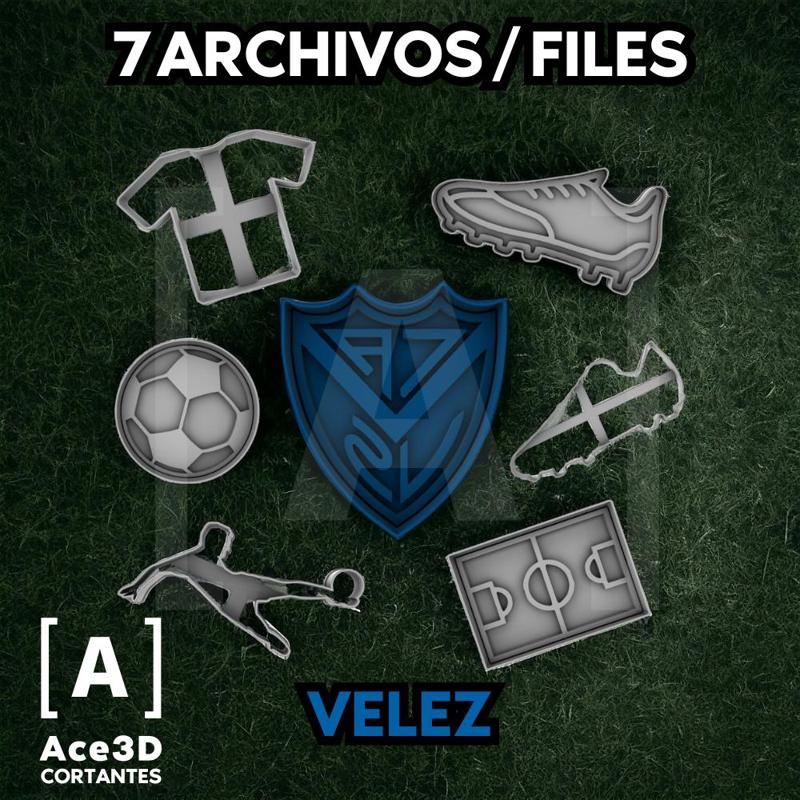 Soccer Cutters Kit - Velez Sarfield Shield + Basic Kit