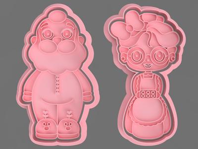 SANTA CLAUS AND SANTA CLAUS CUTTER FOR COOKIES AND FONDANT