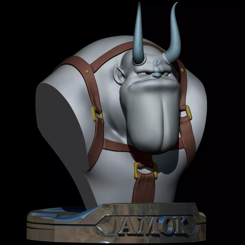 Amok Bust Lunatacs Thundercats STL CG Pyro STL 3d printing