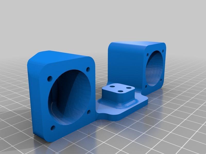 Dual ED3 V6 extruder mount for Prusa i3 MK8