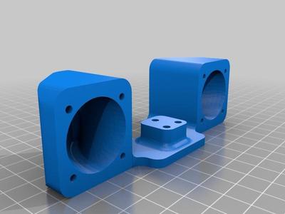 Dual ED3 V6 extruder mount for Prusa i3 MK8