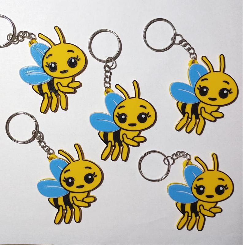 Keychain little bee the clown plim plim