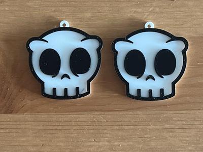 skull earrings