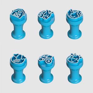 Farm stamps kit - carimbos para doces