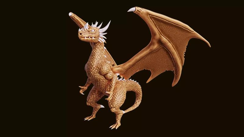 3D Printable Dragon
