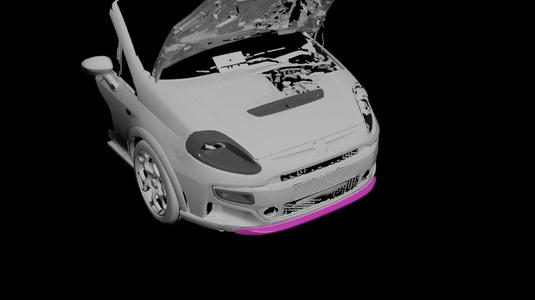 Lip bumper Fiat Punto Evo Abarth & Esseessee