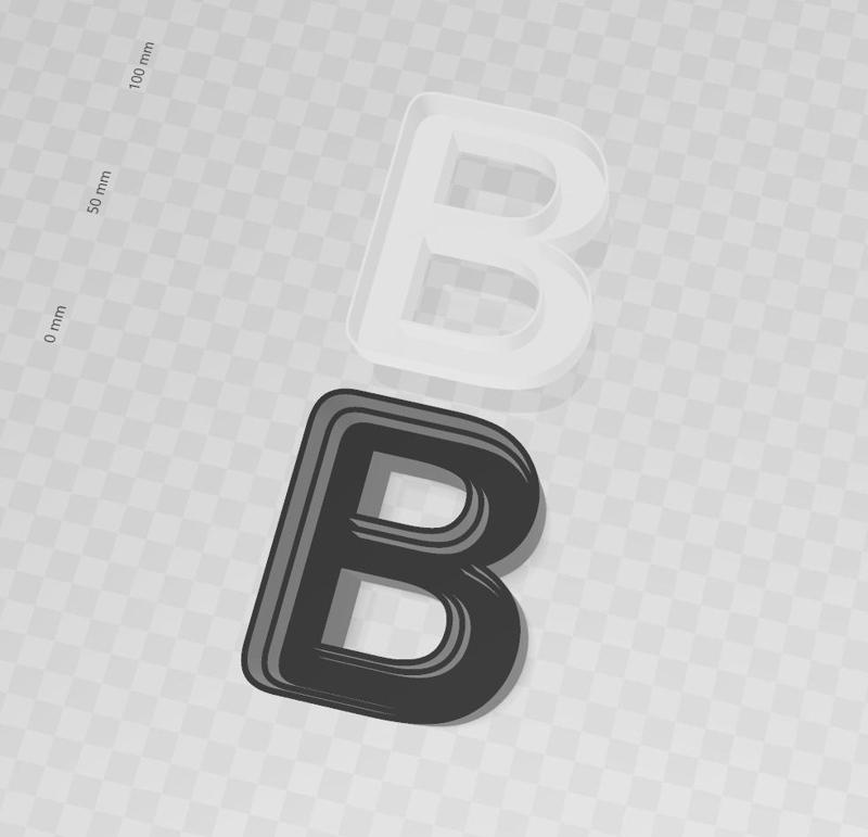 LED LETTER B BODY + LID