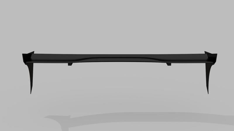 GT Style Full Size Spoiler (Ready-To-Print)