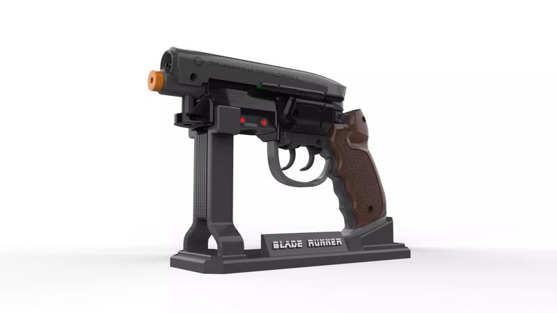 Deckards Blaster - BladeRunner - Commercial - Printable 3d model