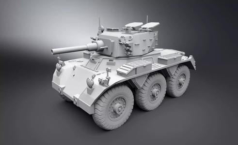 FV601 Saladin Armored Vehicle Scale Model